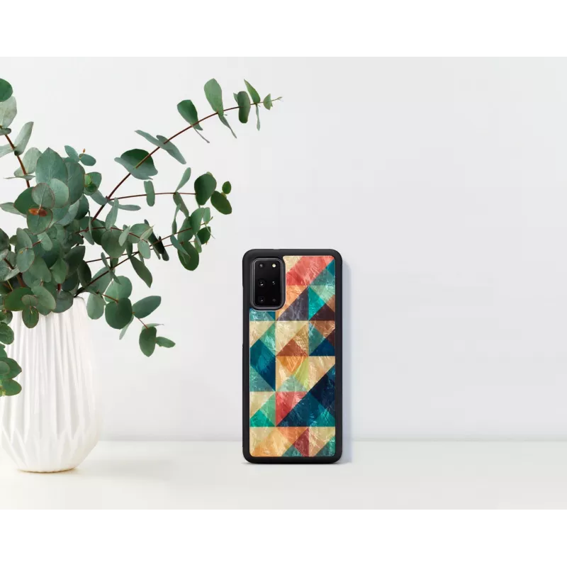Aizsardzības telefona maciņš iKins Samsung Galaxy S20+ mozaīkas melns