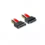 SATA kabelis Slimline vīrišķais uz sievišķo DeLOCK 84374 0.3m Melns