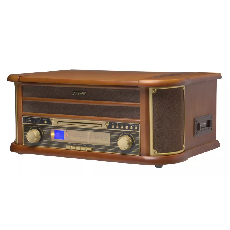 DENVER MCR-50 MK3 pastiprinātājs, kasešu/CD/MP3 atskaņotājs, digitālais atskaņotājs, skaņuplašu atskaņotājs, radio, digitālais ierakstītājs, 5W