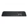 Bezvadu pilna izmēra tastatūra Logitech Master MX Keys S — Graphite, Bluetooth & 2.4 GHz (Nano), USB-C uzlādējama, fona apgaismojums, QWERTY US International