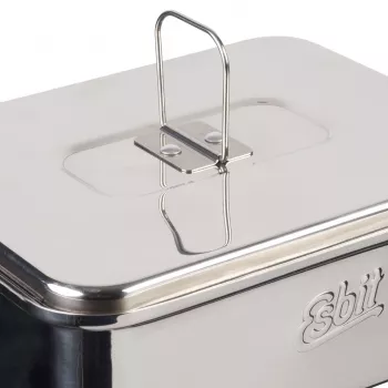 ESBIT PT1200ST nerūsējošā tērauda kempinga katls 1,2 l, 554 g, sudraba krāsa