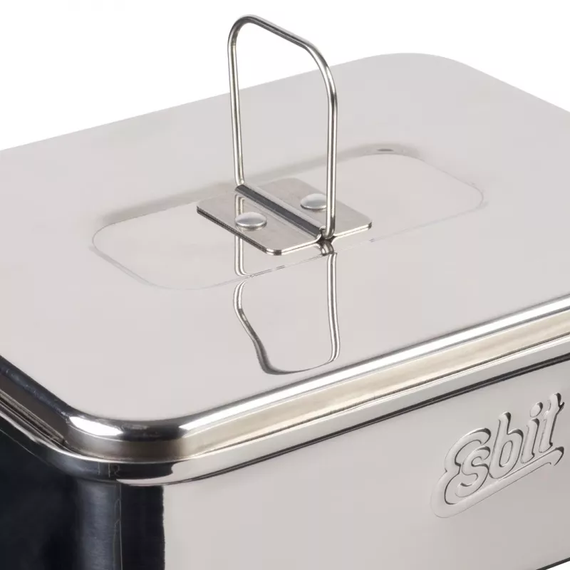 ESBIT PT1200ST nerūsējošā tērauda kempinga katls 1,2 l, 554 g, sudraba krāsa