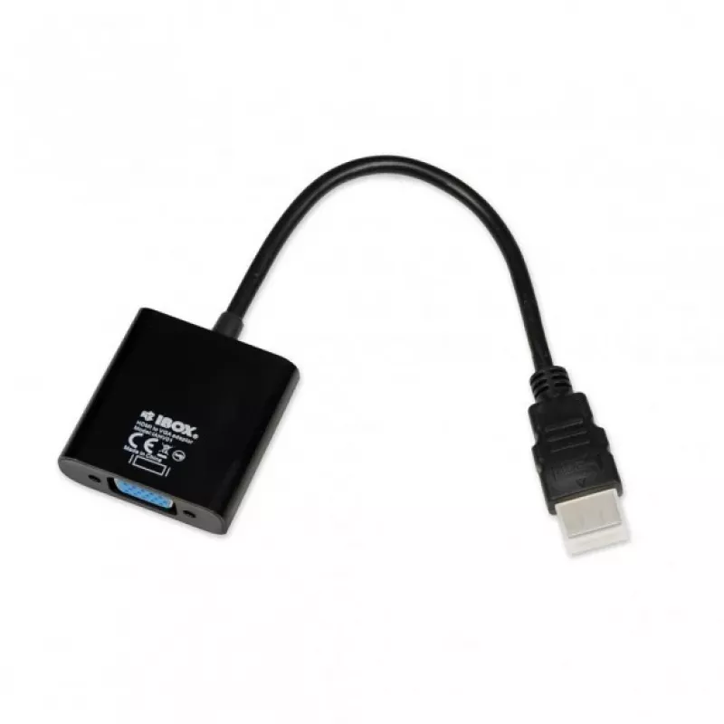 iBox IAHV01 HDMI–VGA adapteris, melns