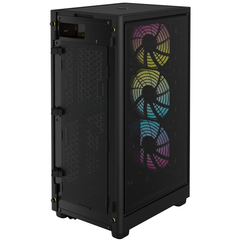 Corsair RGB AIRFLOW PC Case 2000D Melns Mini-ITX barošanas bloks included No SFX