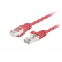 Patchcord Tīkla kabelis LANBERG PCF6-20CC-0100-R RJ45 Cat.6 1M sarkans