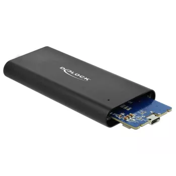 Delock - glabāšanas korpuss - M.2 - M.2 NVMe karte - USB 3.1 (Gen 2) - melns (42614)