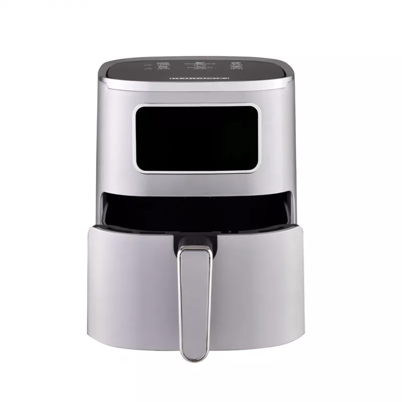 Karstā gaisa friteris HEINRICH'S HFR 8216 — 5 L, 1450 W, skārienjutīga vadība, LED displejs, sudraba krāsa, atsevišķi novietojams
