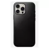 Mobilā tālruņa vāciņš Nomad Modern Leather vāciņš iPhone 16 Pro Max, 6.9 collas (17.5 cm), melns, āda+PC+TPU