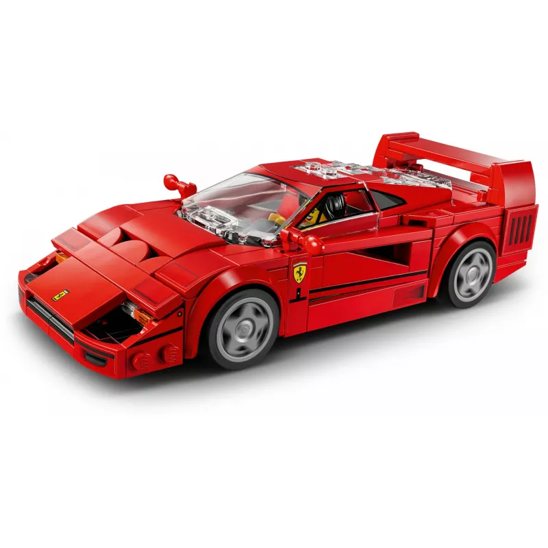 LEGO Speed Champions Ferrari F40 Supercar būvējams transportlīdzeklis rotaļlieta modelis automašīna 9+ gadus veciem zēniem un meitenēm ar vadītāja minifigūru bērnu guļamistabai