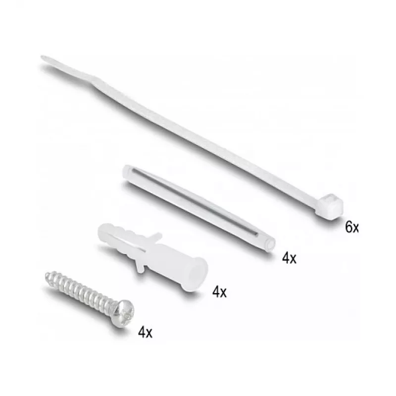 DeLOCK optiskās šķiedras sadales kārba 2 x SC Simplex LC Duplex balta