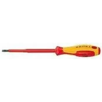 Knipex VDE VDE rievotais skrūvgriezis Asmens platums: 4 mm Asmens garums: 100 mm DIN EN 60900 (98 20 40)
