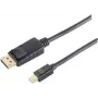 DisplayPort kabelis ShiverPeaks BS10-52025 1 m Mini DisplayPort Melns