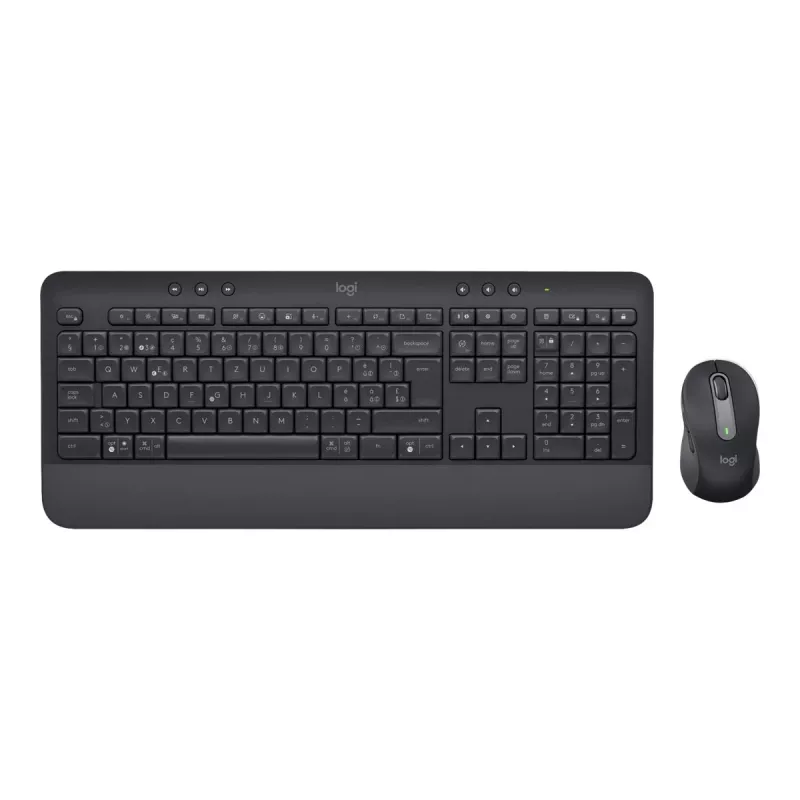 Logitech Signature MK650 Combo for Business Belgian pilna izmēra bezvadu tastatūra un pele