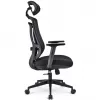 Biroja krēsls Sharkoon OfficePal C10 — melns, ergonomisks dizains, regulējams augstums