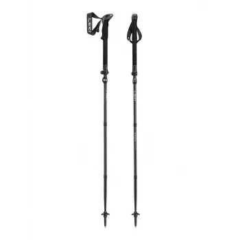 Trekking nūjas Leki Sherpa FX regulējamas 120–140 cm, melnas