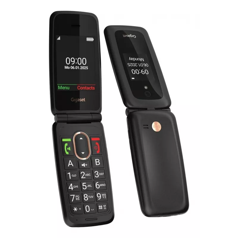 Gigaset GL795 7.11 cm (2.8 inch) 142 g 48MB Melns Senior telefons