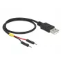 USB kabelis DeLOCK 85402 0.3 m USB A melns