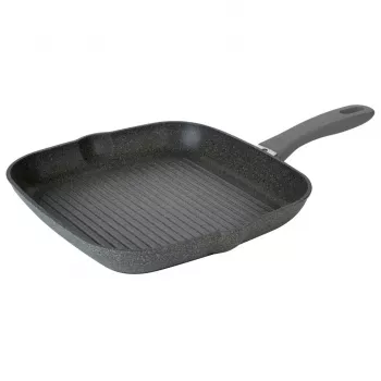 Grill panna BALLARINI 75002-941-0 kvadrātveida pelēka 28 cm