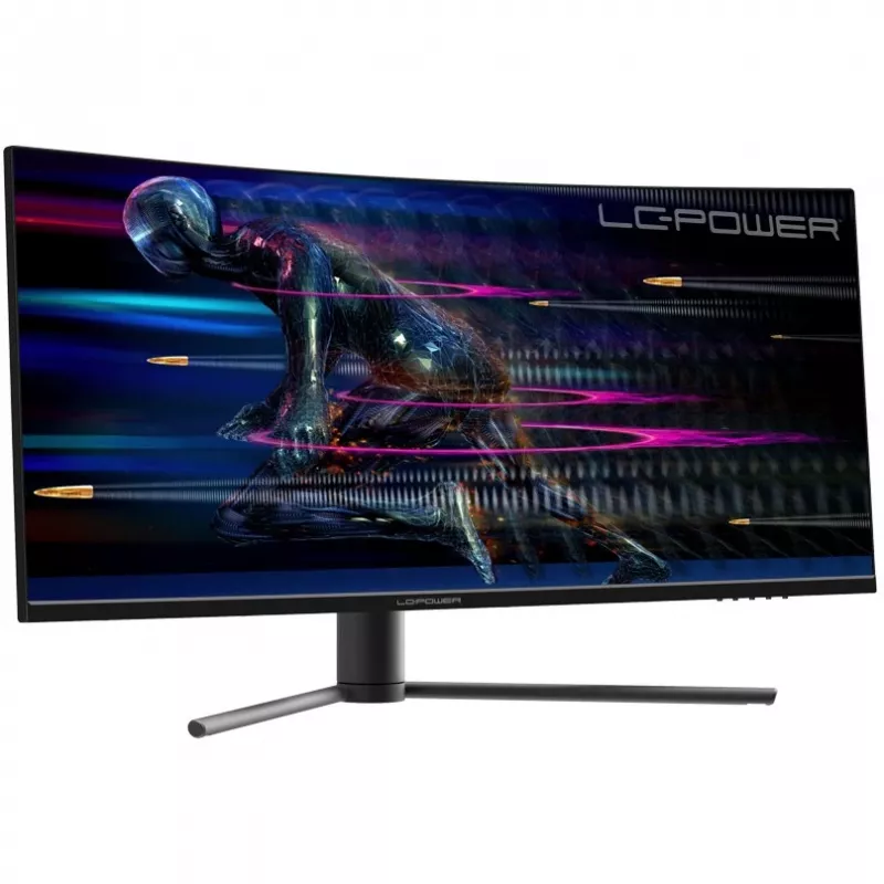 LC-Power LC-M34-UWQHD-165-C datora monitors 86,4 cm (34 inch) 3440 x 1440 pikseļi UltraWide Quad HD melns - sarkans (LC-M34-UWQHD-165-C)