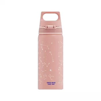 Alumīnija dzeramā pudele Sigg 6005.10 — 600 ml, diametrs 7,1 cm, 145 g, Zila/Rozā