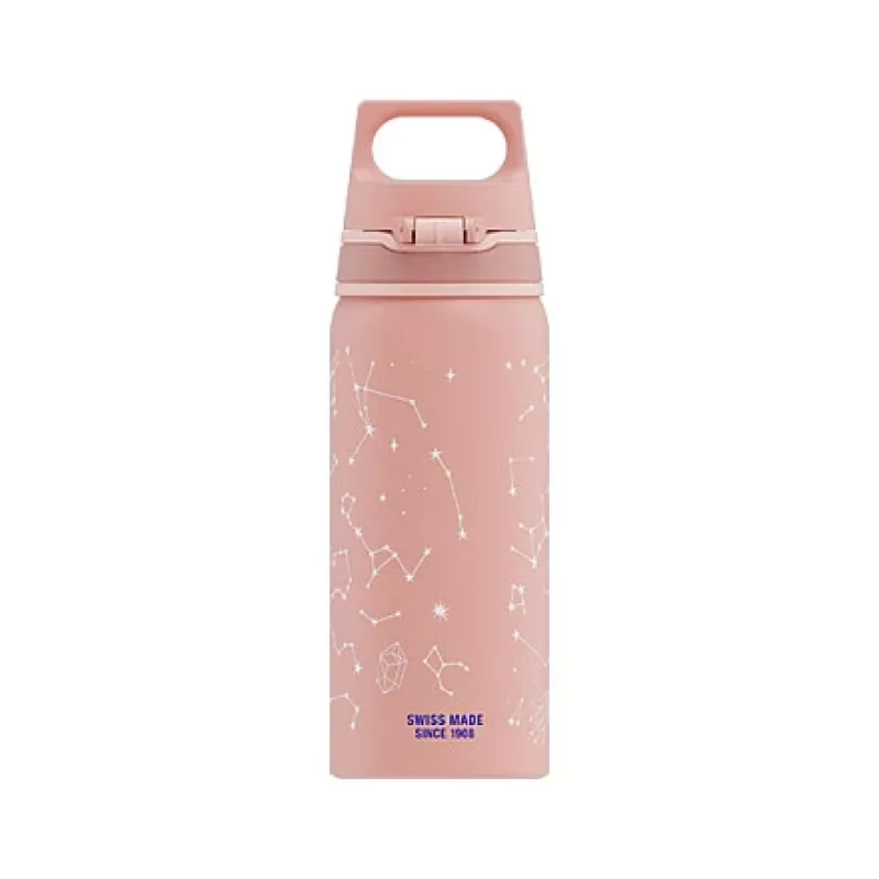 Alumīnija dzeramā pudele Sigg 6005.10 — 600 ml, diametrs 7,1 cm, 145 g, Zila/Rozā