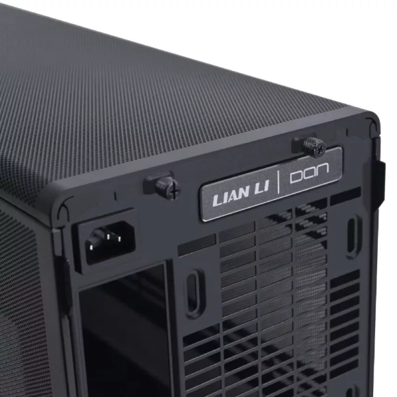 Lian Li A3-mATX Micro Tower korpuss — Micro-ITX/Micro-ATX, koka un melnā krāsā, atbalsta ATX/SFX/SFX-L barošanas blokus
