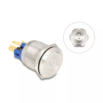 Spiedpogu panelis DeLOCK 22051 Sudraba 230V 3A