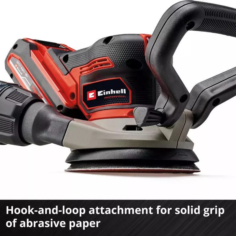 Grīdas slīpmašīna EINHELL TP‑RS 18/32 Li BL Solo — 24 000 RPM, melna/sarkana, 1,11 kg