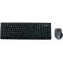 MediaRange MROS104 - tastatūras un peles komplekts - bezvadu - QWERTY - GB - pelēks, melns (MROS104UK)