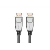 DisplayPort kabelis LANBERG CA-DPDP-20CU-0010-BK — DisplayPort uz DisplayPort, 1 m, melns/sudrabains