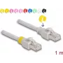 Tīkla kabelis DeLOCK RJ45 Cat.6A S/FTP 1m Pelēks