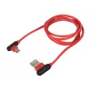 USB kabelis NATEC NKA-1201 USB 2.0 1m USB A USB C Melns Sarkans