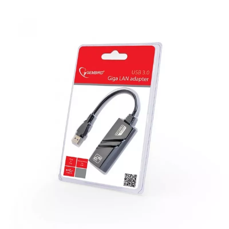 Gembird NIC-U3-02 tīkla karte Ethernet 1000 Mbit/s
