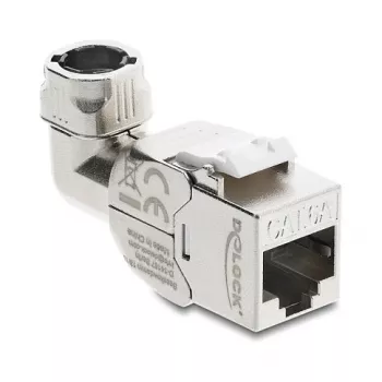 RJ45 Keystone modulis Cat.6A bezinstrumentu 90° DELOCK 90800