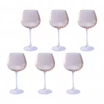6 dzeramo glāžu komplekts Rose&Tulipani U20177611N24-Z, katra 460 ml ietilpība
