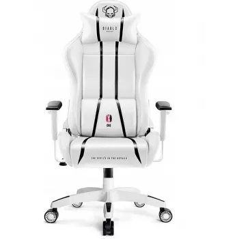 Diablo X-ONE 2.0 Normal spēļu krēsls balts un melns