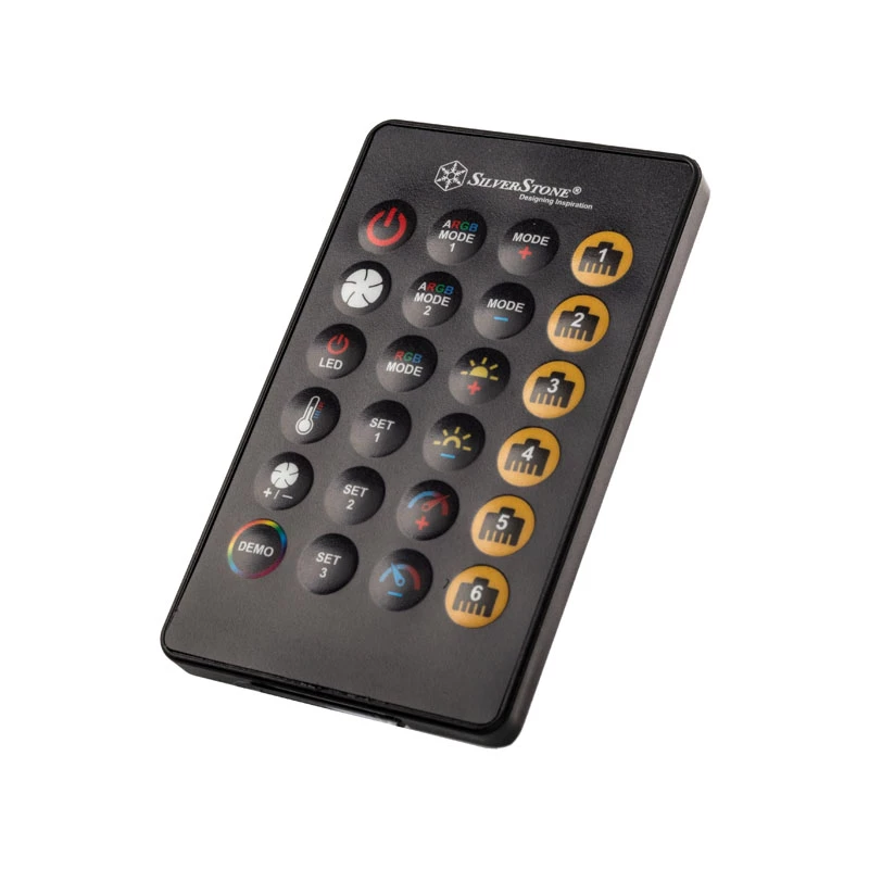 SilverStone SST-LSB02-E - ARGB LED centrmezgls, kontrolleris - melns