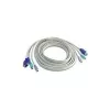 TRENDnet TK C15 - tastatūras/video/peles (KVM) kabelis - PS/2, 6 kontaktu, HD-15 (V) - PS/2, 6 kontaktu, HD-15 (V) - 4,5 m (TK-C15)