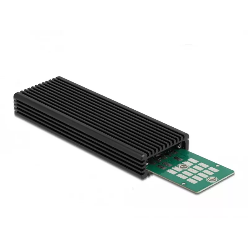 SSD korpuss DeLOCK Ārējais USB Type-C combo korpuss M.2 NVMe PCIe vai SATA SSD
