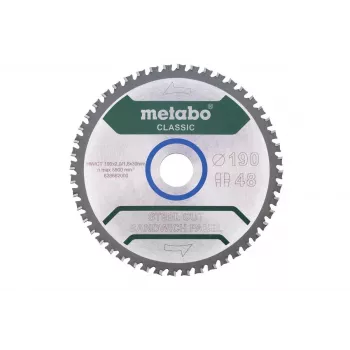 Apļveida zāģa asmens Metabo FZ/FA 190 x 30 mm, 48 zobi, tērauds