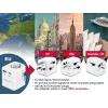 Ceļojuma strāvas adapteris GEMBIRD TPA-EU1A1C20-01-W 20W, USB-A 18W + USB-C 20W, Schuko ligzda, ieeja 100–250 V