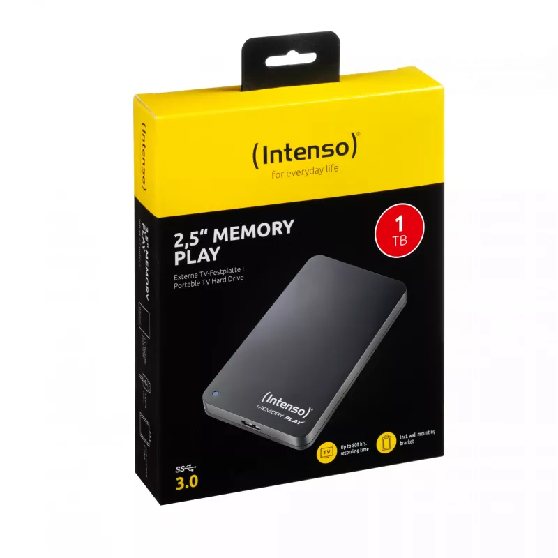 Ārējais cietais disks Intenso 1TB USB 3.0 2.5 collas Memory Play