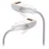 Tīkla kabelis Ubiquiti UACC-Cable-Patch-EL-C6A-15M-W RJ-45 Cat6a 15m caurspīdīgi balts