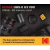 Atmiņas karte Kodak EKMSD128GUHS2V2K SDXC UHS-II 128 GB, lasīšana 300 MB/s, rakstīšana 270 MB/s, U3 V90, Class 10