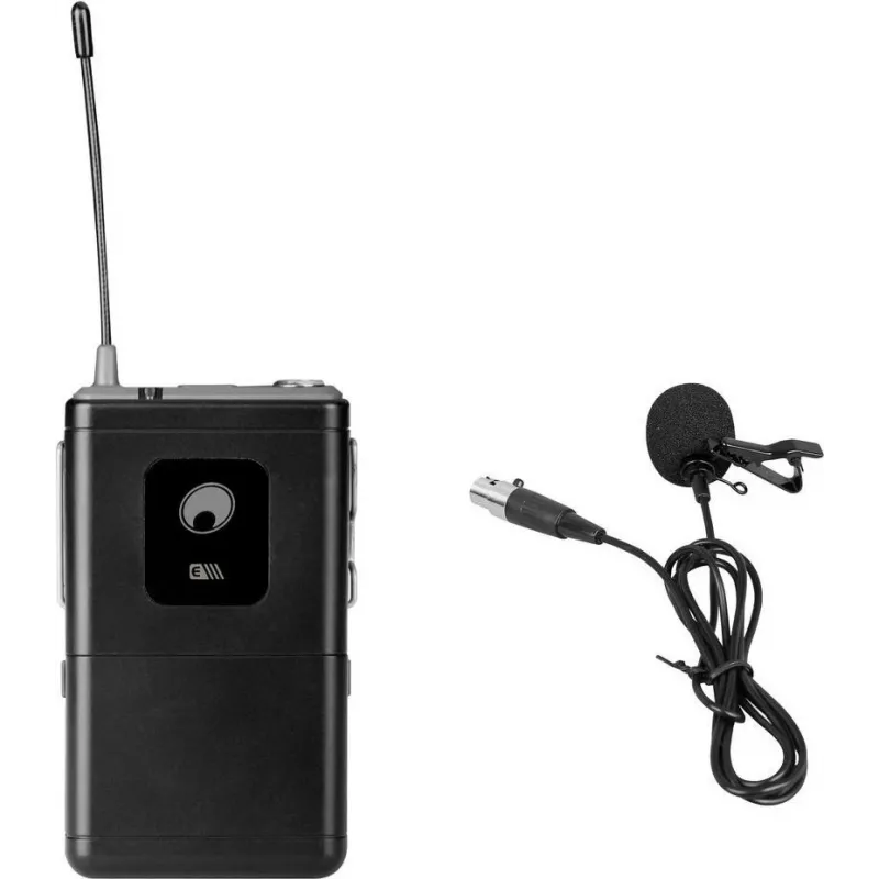 Lavalier mikrofonas Omnitronic UHF-E Series 831.1 MHz ar raidītāju