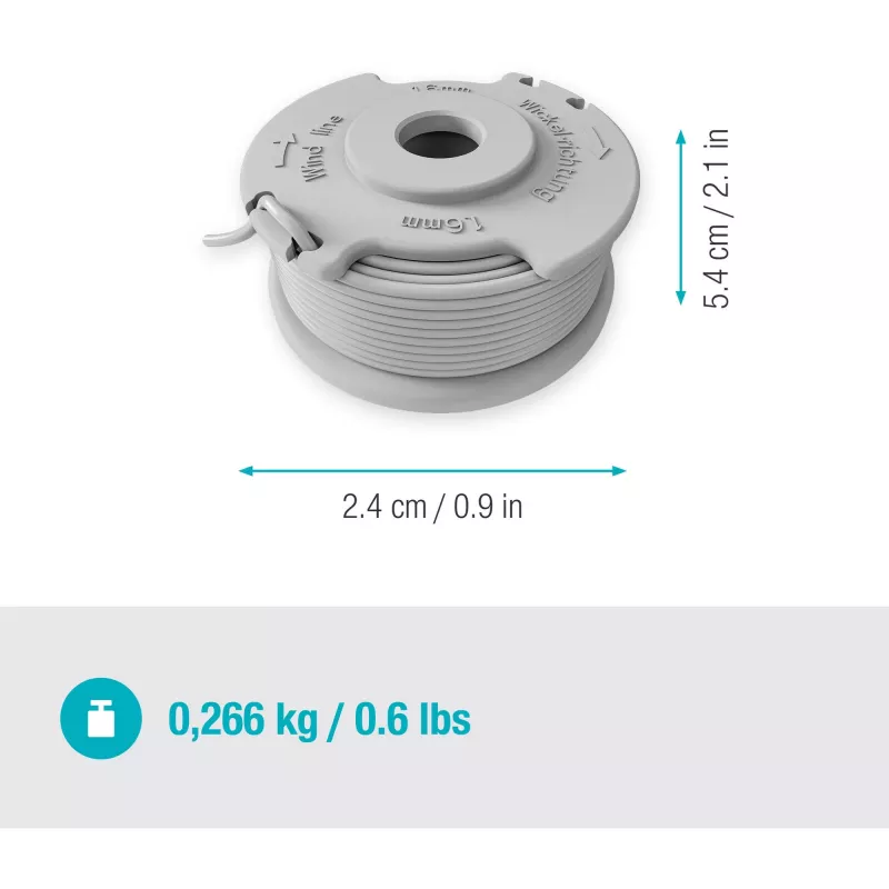 Trimmera auklas spole Gardena 5412-20 pelēka ABS neilons 1 gab.