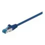 Wentronic Goobay CAT 6a komutācijas kabelis, S/FTP (PiMF), zils, 5 m - LSZH bezhalogēna, varš (93812)
