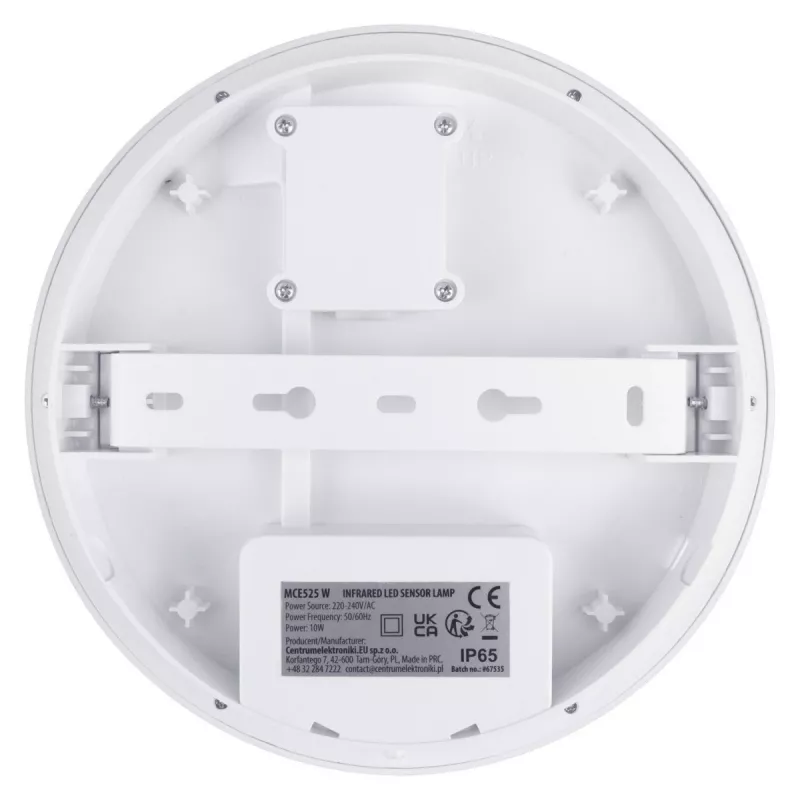Āra LED lampa ar PIR sensoru MACLEAN MCE525 W — āra LED gaismeklis ar kustības sensoru
