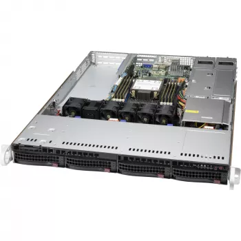 Supermicro CSE-815TQC4-R504WB3 server barebone Rack 1U Melns Intel/AMD