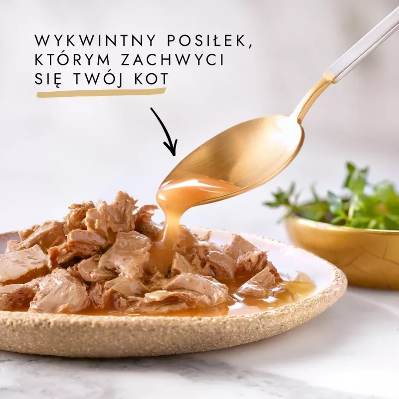 GOURMET Gold Sauce Delight Beef - mitrā kaķu barība - 85 g